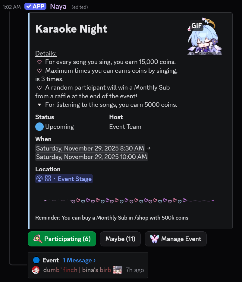 Events module preview